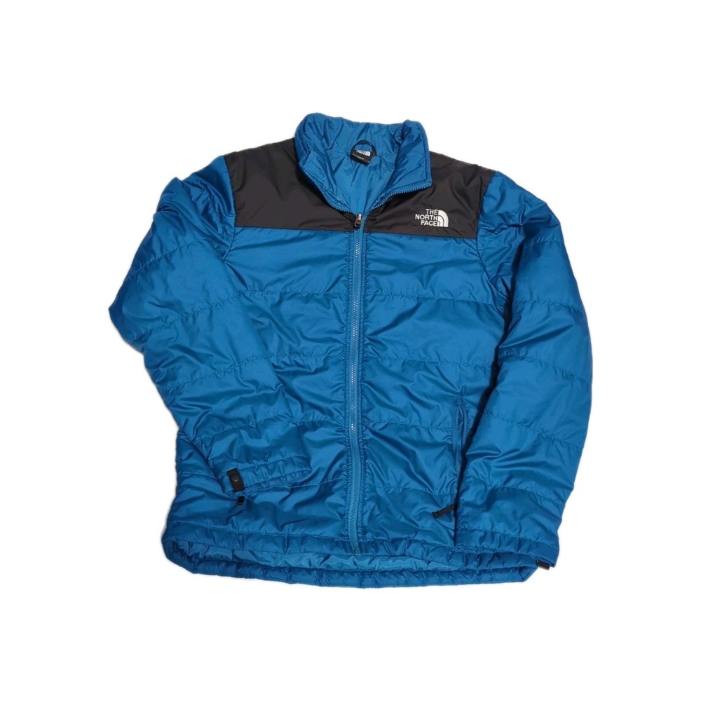 The North Face Puffer Jacket Mens S gorpcore blue lightweight spring blue hiking